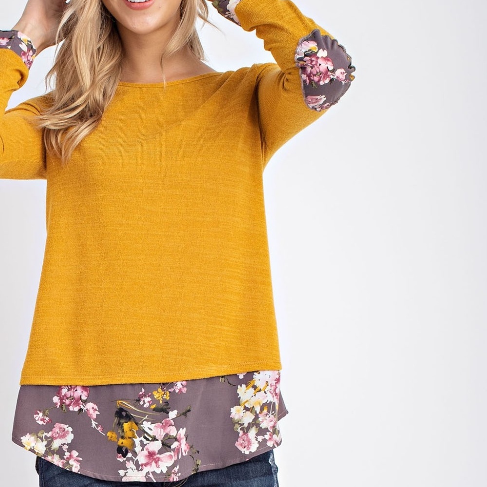 Maureen Mustard Top